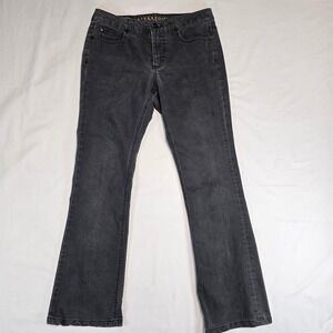Liverpool Lucy's Bootcut Jeans Black Studded Beatles Revolution Pocket Size 6